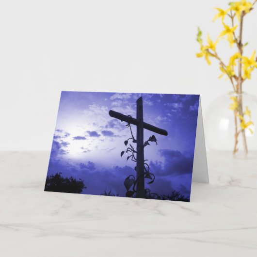 神は世を愛されたからである – ヨハネ3:16 カード (黄色い花)