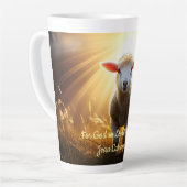 神は世を愛されたのだから カフェラテマグ (左アングル)