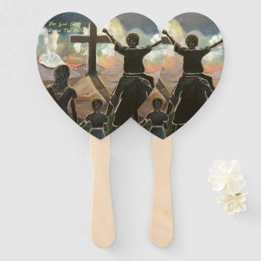 神は世を愛されたのだから ハンドファン (正面&裏面)