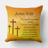 神は世を愛されたヨハネ3:16装飾用クッション クッション (正面)