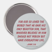 神は世を愛されたヨハネ3:16 マグネット (正面/裏面)