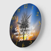 神は世を愛した ラージ壁時計 (傾斜)