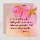 神は世界のキリスト教のフローラを愛した (正面/裏面)