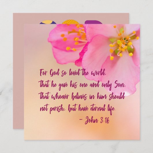 神は世界のキリスト教のフローラを愛した (正面/裏面)