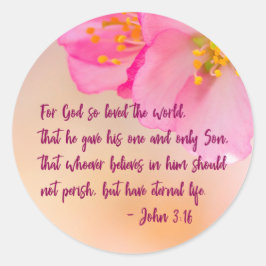 神は世界のキリスト教のフローラを愛した ラウンドシール