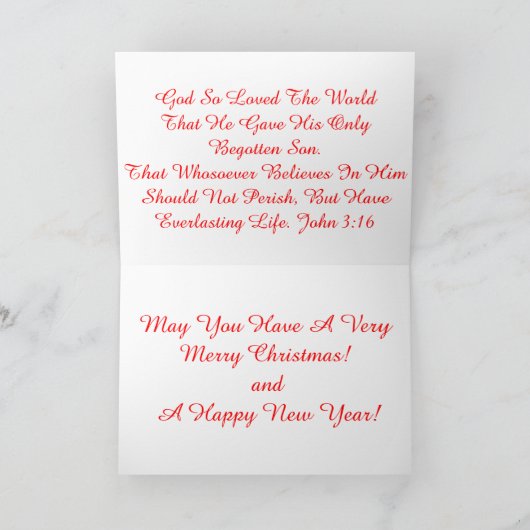 神は世界のグリーティングカードを愛しているので シーズンカード (内部)