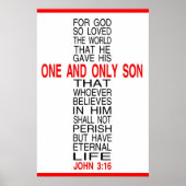 神は世界のポスターを非常に愛していた ポスター (正面)