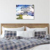 神は世界の拡大されたキャンバスの印刷を非常に愛していた キャンバスプリント (インサイチュ (寝室))