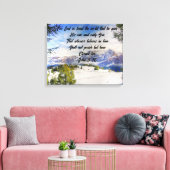 神は世界の拡大されたキャンバスの印刷を非常に愛していた キャンバスプリント (インサイチュ (リビング))