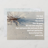 神は世界の教会サービスを愛した シーズンポストカード (正面/裏面)