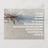 神は世界の教会サービスを愛した シーズンポストカード (正面)