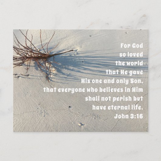 神は世界の教会サービスを愛した シーズンポストカード (正面)