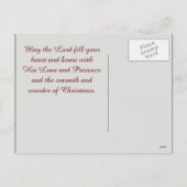 神は世界の聖書の聖句クリスマスポストカードを愛した シーズンポストカード (裏面)