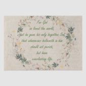 神は世界の野生の花のティッシュペーパーを愛して 薄葉紙 (正面)