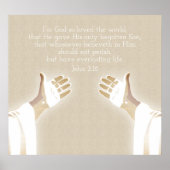 神は世界を愛されたからであるヨハネ3-16 ポスター (正面)