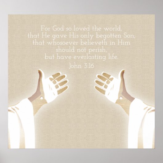 神は世界を愛されたからであるヨハネ3-16 ポスター (正面)