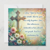 神は世界を愛されたヴィンテージクロス・パステル シーズンカード (正面)