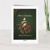 神は世界を愛された、ヨハネ3:16クリスマス シーズンカード (裏面)