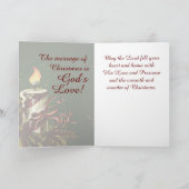 神は世界を愛された、ヨハネ3:16クリスマス シーズンカード (内部)