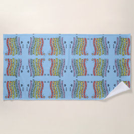 神は世界を愛した ビーチタオル