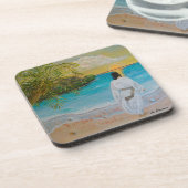 "神は世界を愛した"飲み物用コースター コースター (左側)