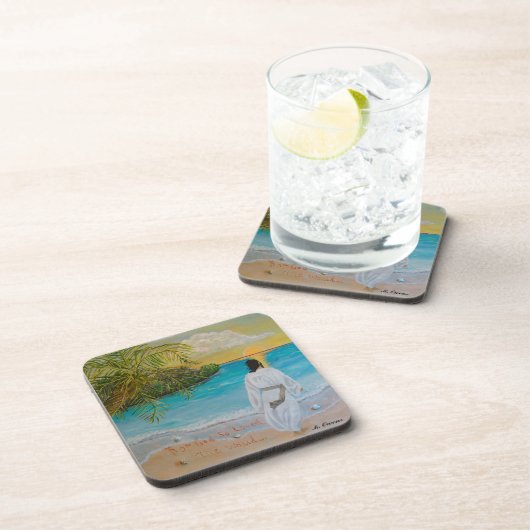 "神は世界を愛した"飲み物用コースター コースター (右側)