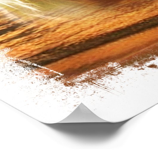 神は世界を愛していた…ヨハネ3:16 ポスター (角)