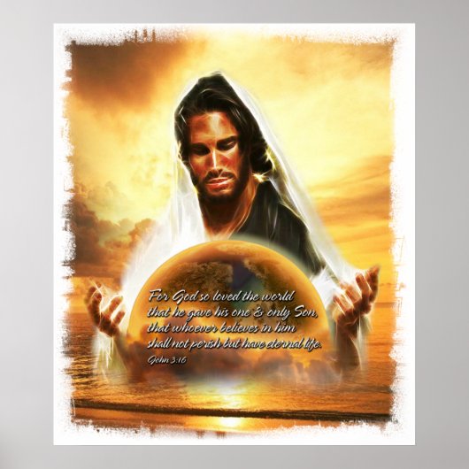 神は世界を愛していた…ヨハネ3:16 ポスター (正面)