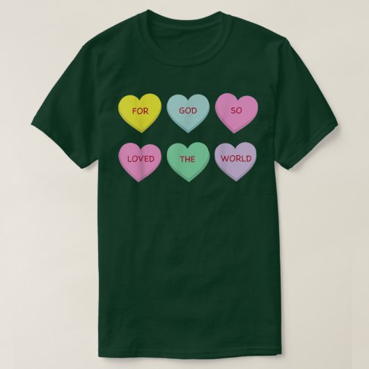 神は世界を愛しておられる Tシャツ (デザイン正面)