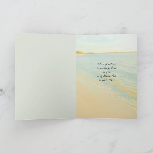 神は世界を愛して折り畳んだグリーティングカード カード (内部)