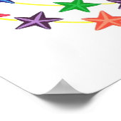 神は世界を祝福し、星のカラフルポスター ポスター (角)