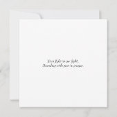 神は乳がん祈りの言葉カードより大きい (裏面)