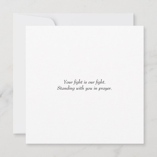 神は乳がん祈りの言葉カードより大きい (裏面)