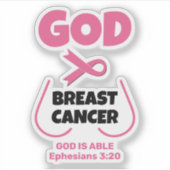 神は乳がん認識度より大きい シール (正面)