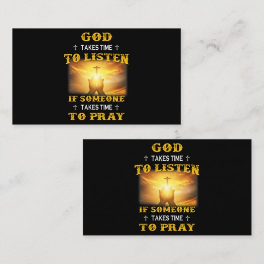 神は人が時間を聞取るもしのに時間を要する 名刺 (正面/裏面)
