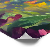 神は人を庭に置き、神と創造の聖句 ポスター (角)