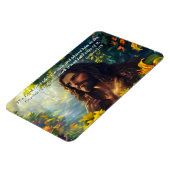 神は人を庭に置き、神と創造の聖句 マグネット (左側)