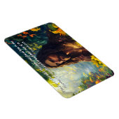 神は人を庭に置き、神と創造の聖句 マグネット (右側)