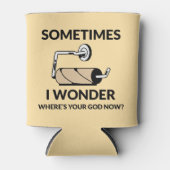 神は今どこにいる? | トイレおもしろい紙転が 缶クーラー (正面)