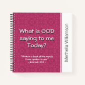 神は何て言ってる？ クリスチャンの祈りの日記 ノートブック (正面)