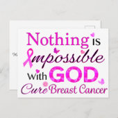 神は何も不可能ではない ポストカード (正面/裏面)