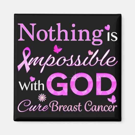 神は何も不可能ではない マグネット (正面)