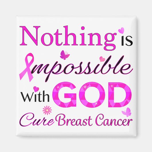 神は何も不可能ではない マグネット (正面)