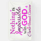 神は何も不可能ではない 横断幕 (縦)