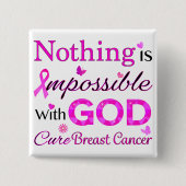 神は何も不可能ではない 缶バッジ (正面)