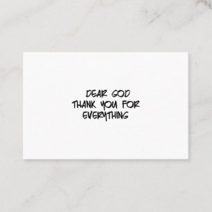 神は何親愛でもありがとう 名刺