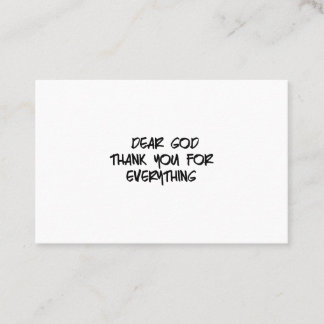 神は何親愛でもありがとう 名刺