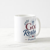 神は信仰を回復させる クリスチャンの引用句 コーヒーマグカップ (正面右)