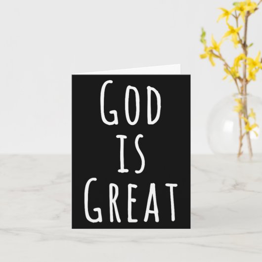 神は偉大 カード (黄色い花)