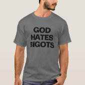 神は偏屈を嫌う Tシャツ (正面)